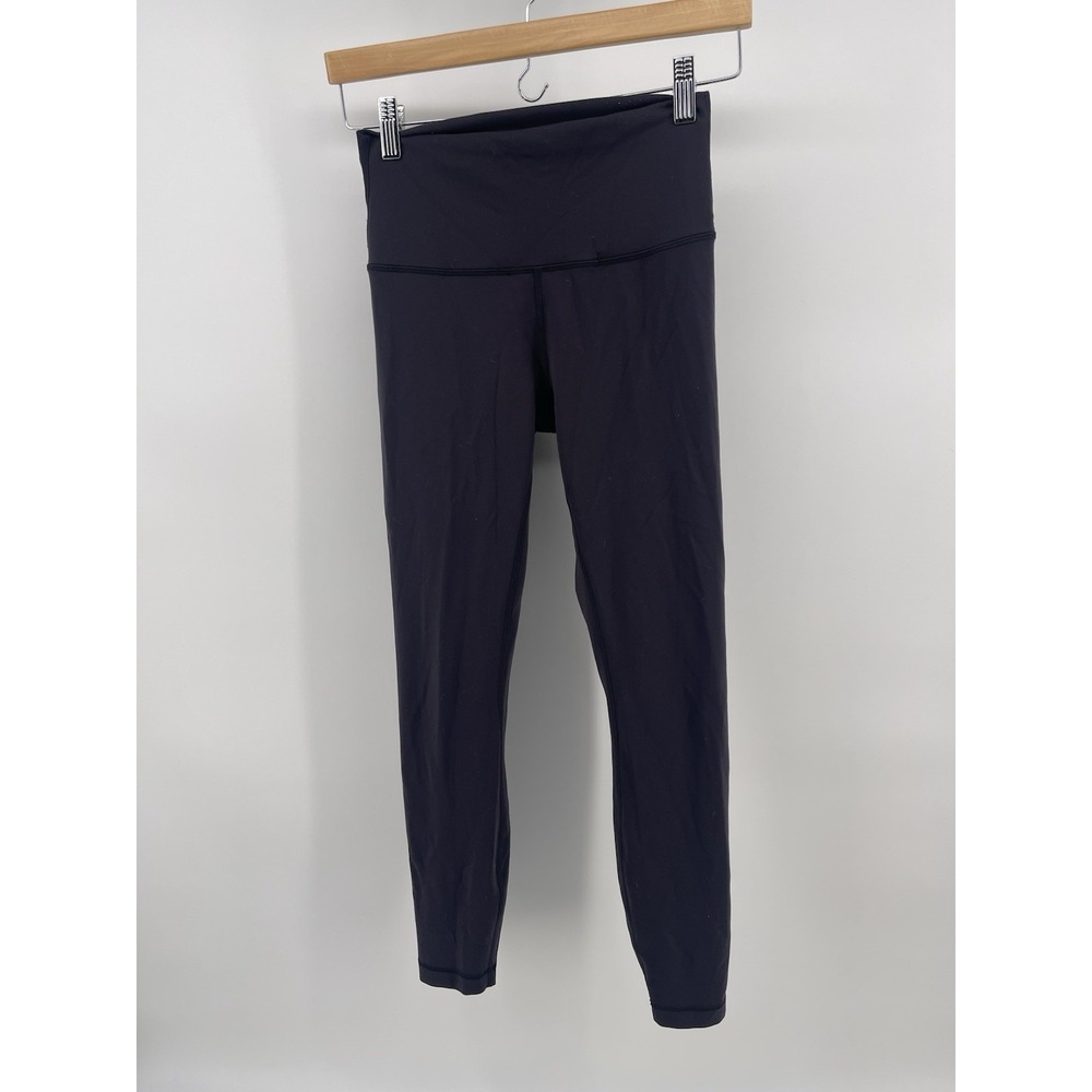 Lululemon Leggings Womens 6 Black High Rise Yoga Workout Athleisure Stretch